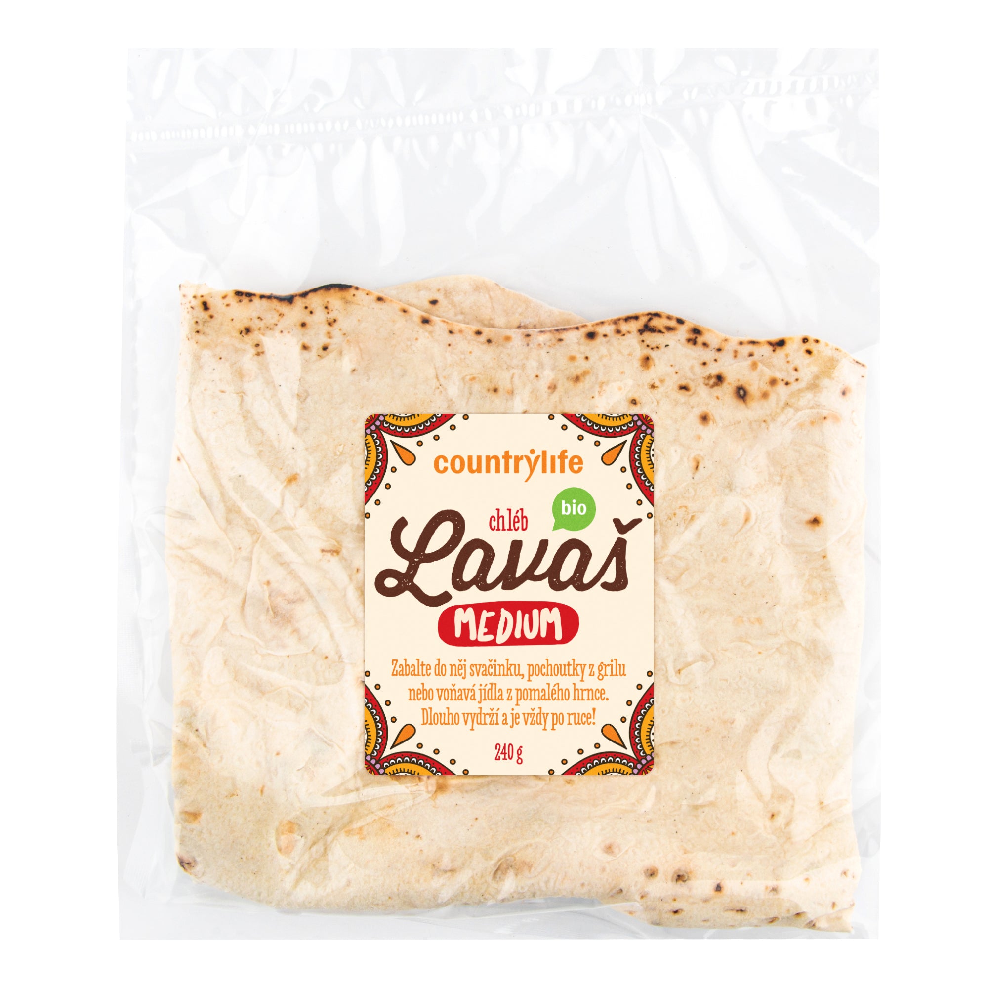 Chléb Lavaš medium 240 g BIO COUNTRY LIFE Chléb Lavaš medium 240 g BIO COUNTRY LIFE