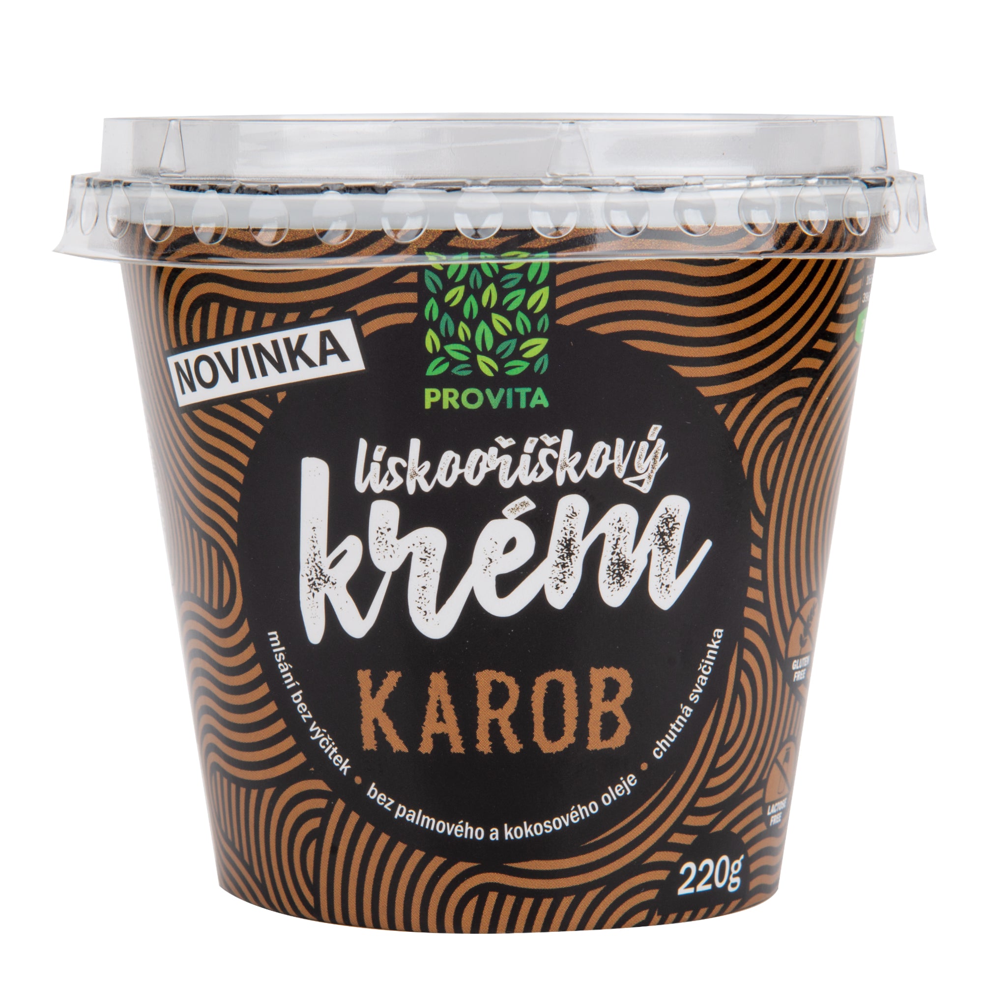 Krém lískooříškový karob 220 g PROVITA Krém lískooříškový karob 220 g PROVITA
