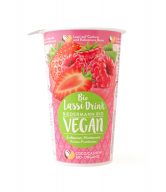 Nápoj lassi s jahodovo-malinovým pyré vegan 230 ml BIO   BIEDERMANN
