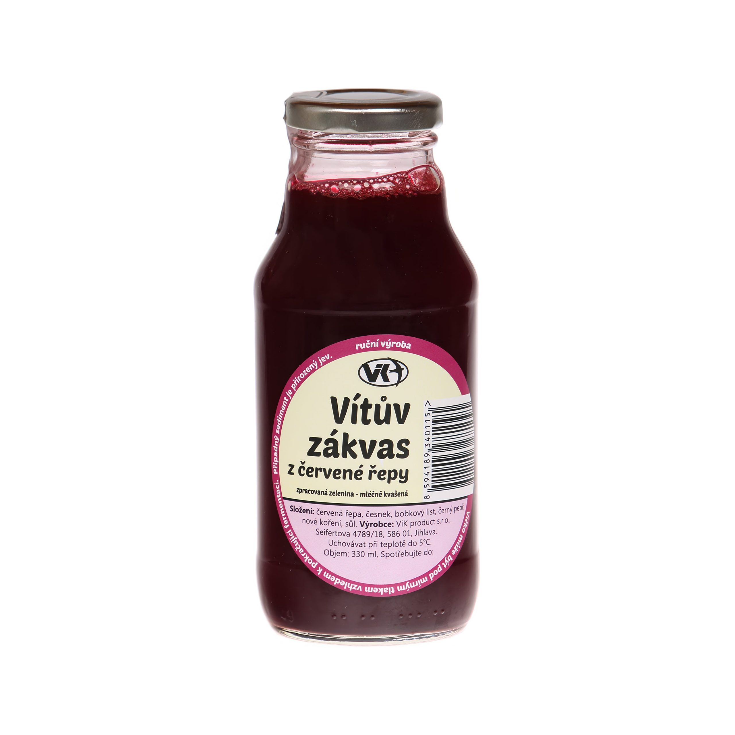 Zákvas Vítův z červené řepy 330 ml   VIK PRODUCT Zákvas Vítův z červené řepy 330 ml   VIK PRODUCT