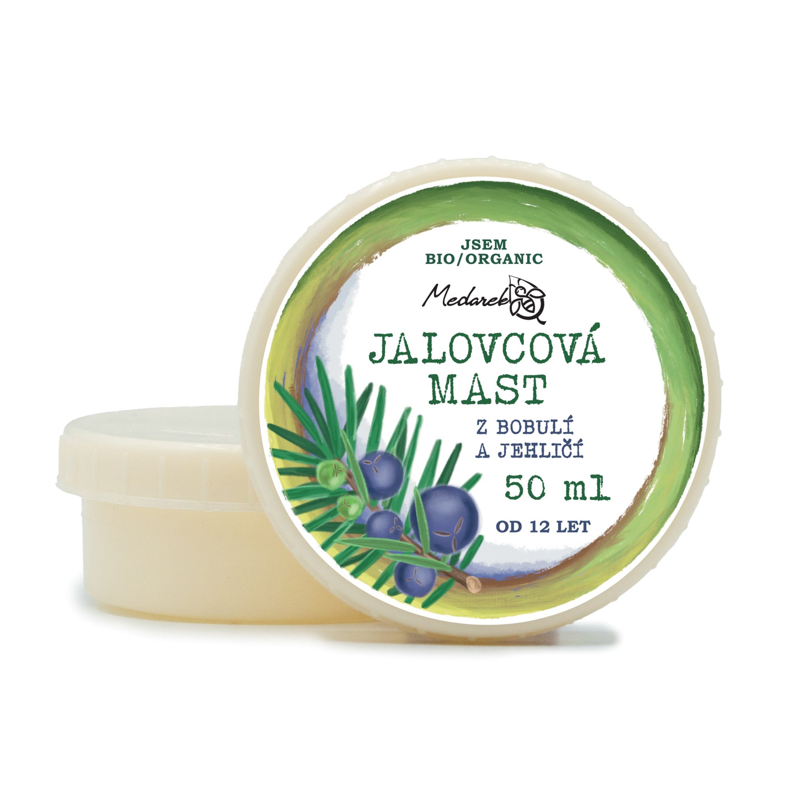 Medarek Jalovcová mast – 50 ml – uvolnění namožených svalů Medarek Jalovcová mast - 50 ml - uvolnění namožených svalů