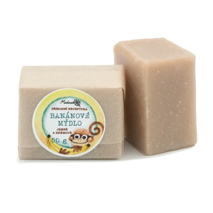 Medarek Tuhé mýdlo – banánové (50 g) – s kokosovým a banánovým olejem Medarek Tuhé mýdlo - banánové (50 g) - s kokosovým a banánovým olejem