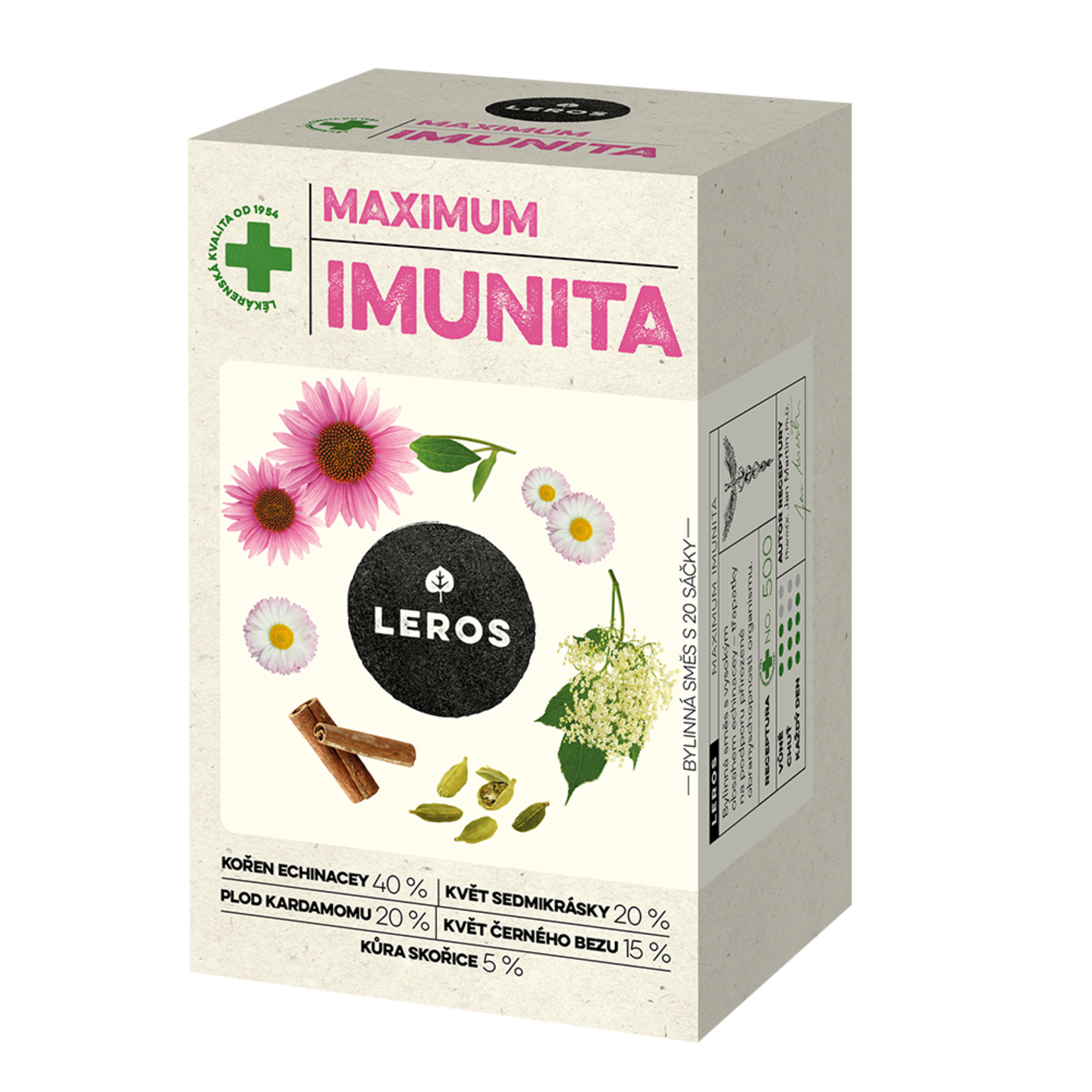 LEROS Bylinný čaj Maximum Imunita – nálev. sáčky (20 x 1 LEROS Bylinný čaj Maximum Imunita - nálev. sáčky (20 x 1