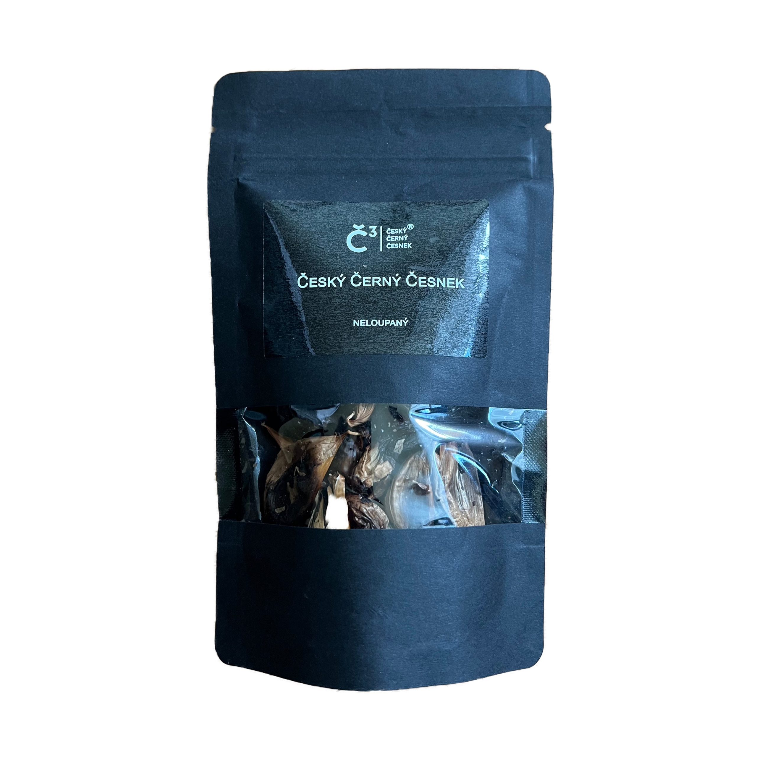 Česnek černý český neloupaný 60 g BLACK GARLIC Česnek černý český neloupaný 60 g BLACK GARLIC