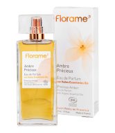Parfémová voda přírodní AMBRE PRÉCIEUX — drahocenný jantar 50 ml BIO   FLORAME