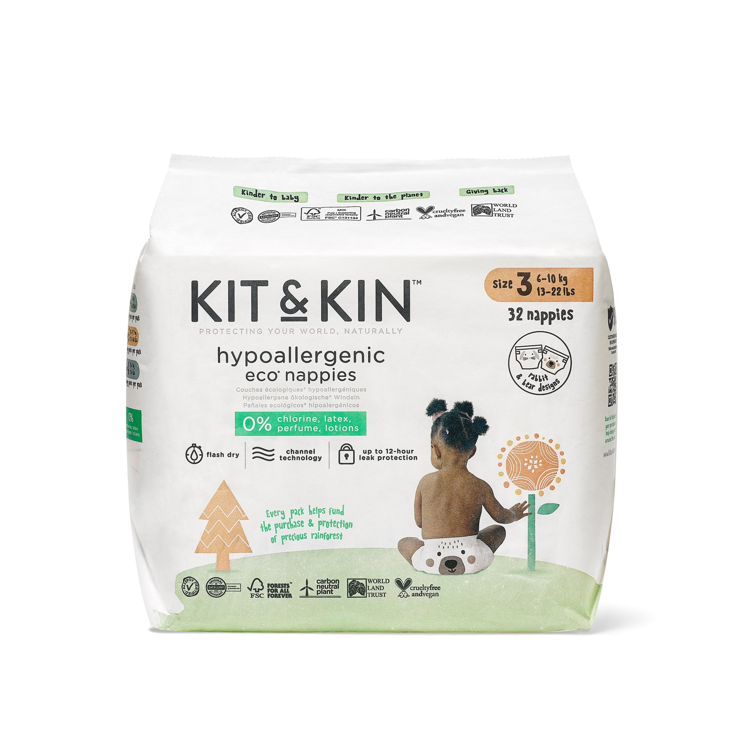 Plenky EKO velikost 3 32 ks KIT & KIN Plenky EKO velikost 3 32 ks KIT & KIN