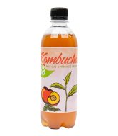 Kombucha bílý čaj s příchutí broskve 500 ml BIO   STEVIKOM