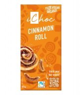 iChoc Čokoláda vegan skořicová rolka BIO (80 g)