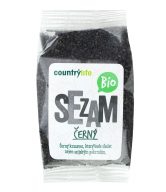 Sezam černý neloupaný 100 g BIO   COUNTRY LIFE