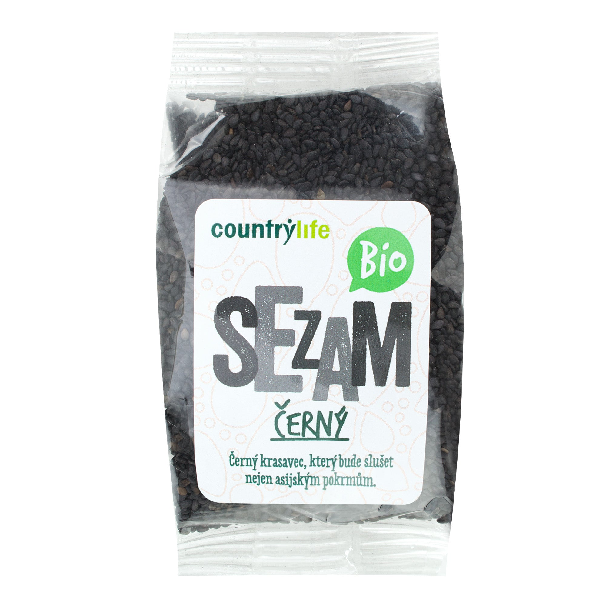 Sezam černý neloupaný 100 g BIO COUNTRY LIFE Sezam černý neloupaný 100 g BIO COUNTRY LIFE