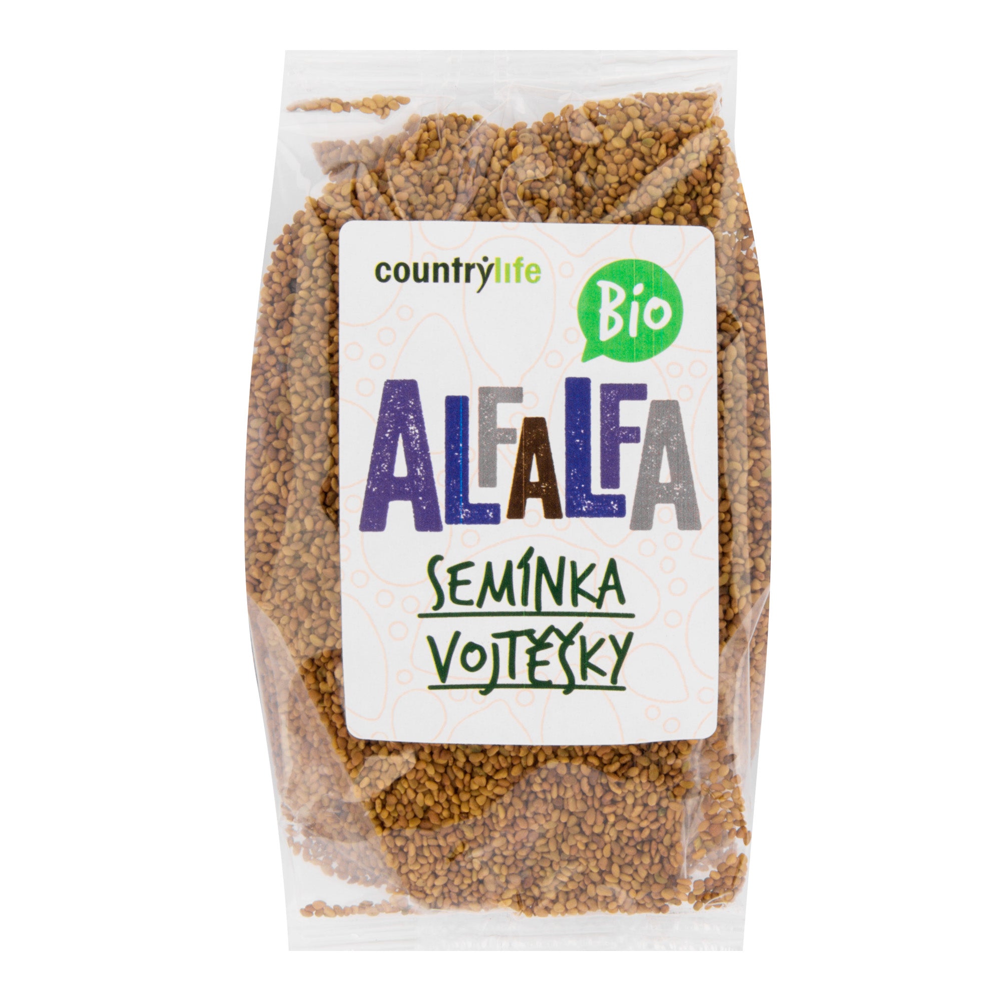 Alfalfa semínka vojtěšky 125 g BIO COUNTRY LIFE Alfalfa semínka vojtěšky 125 g BIO COUNTRY LIFE