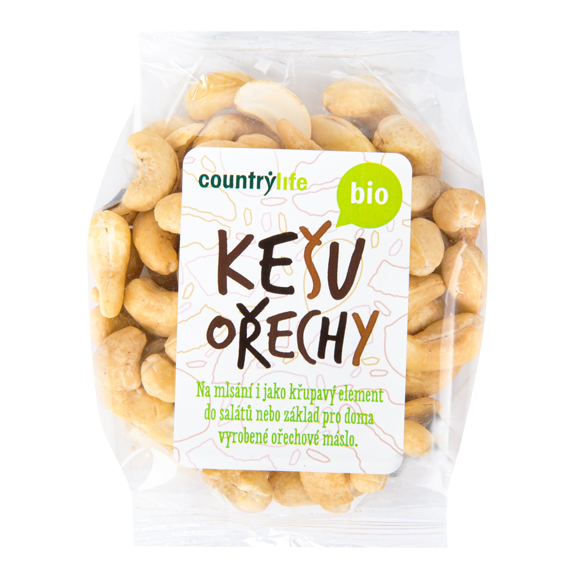Kešu ořechy 100 g BIO COUNTRY LIFE Kešu ořechy 100 g BIO COUNTRY LIFE
