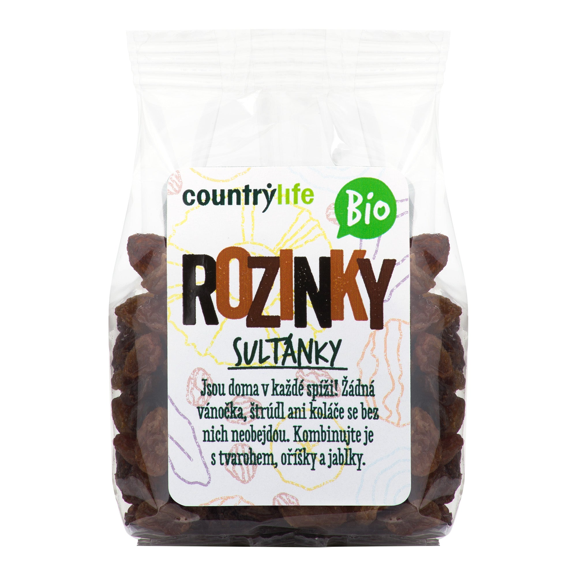 Rozinky sultánky 100 g BIO COUNTRY LIFE Rozinky sultánky 100 g BIO COUNTRY LIFE