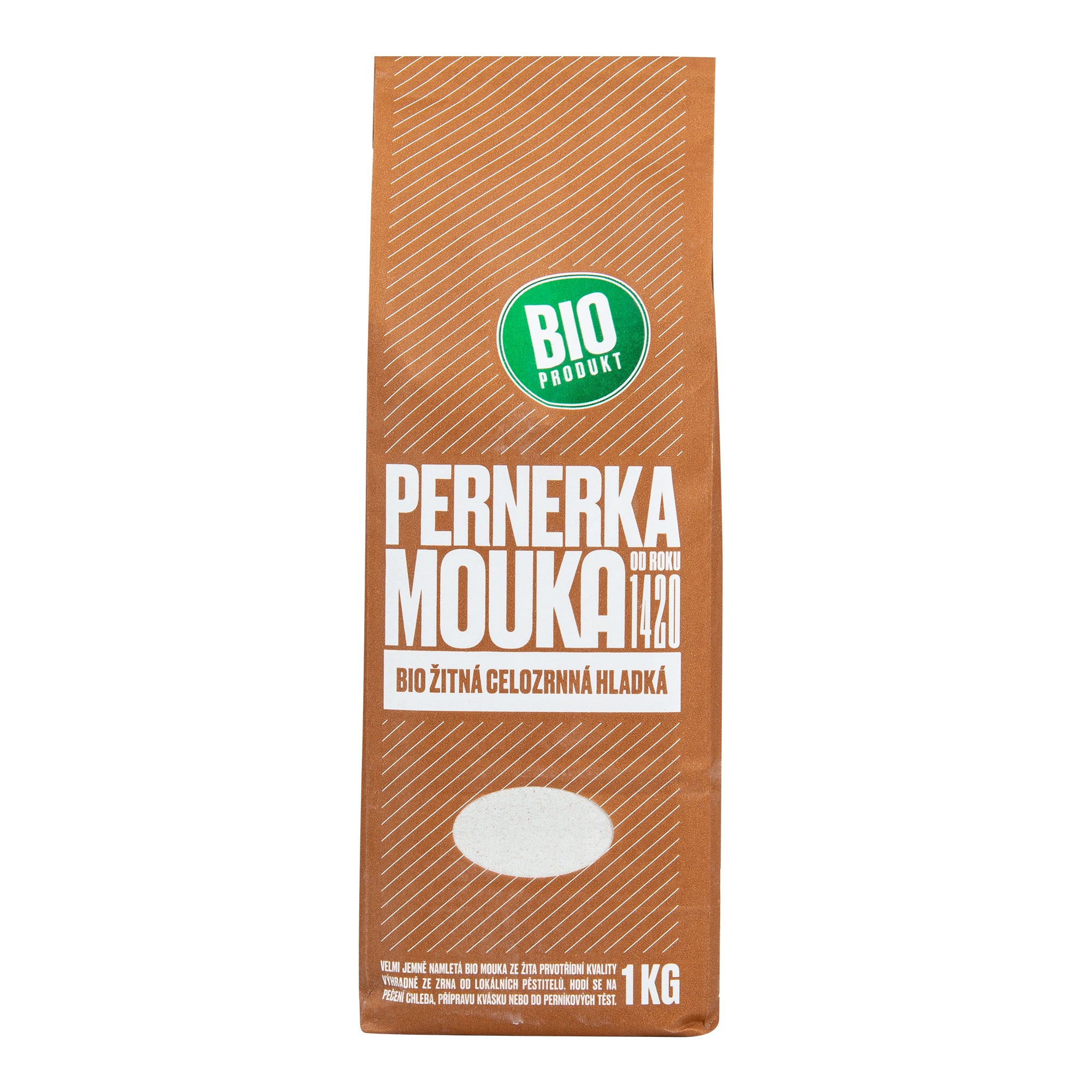 Mouka žitná celozrnná hladká 1 kg BIO PERNERKA Mouka žitná celozrnná hladká 1 kg BIO PERNERKA