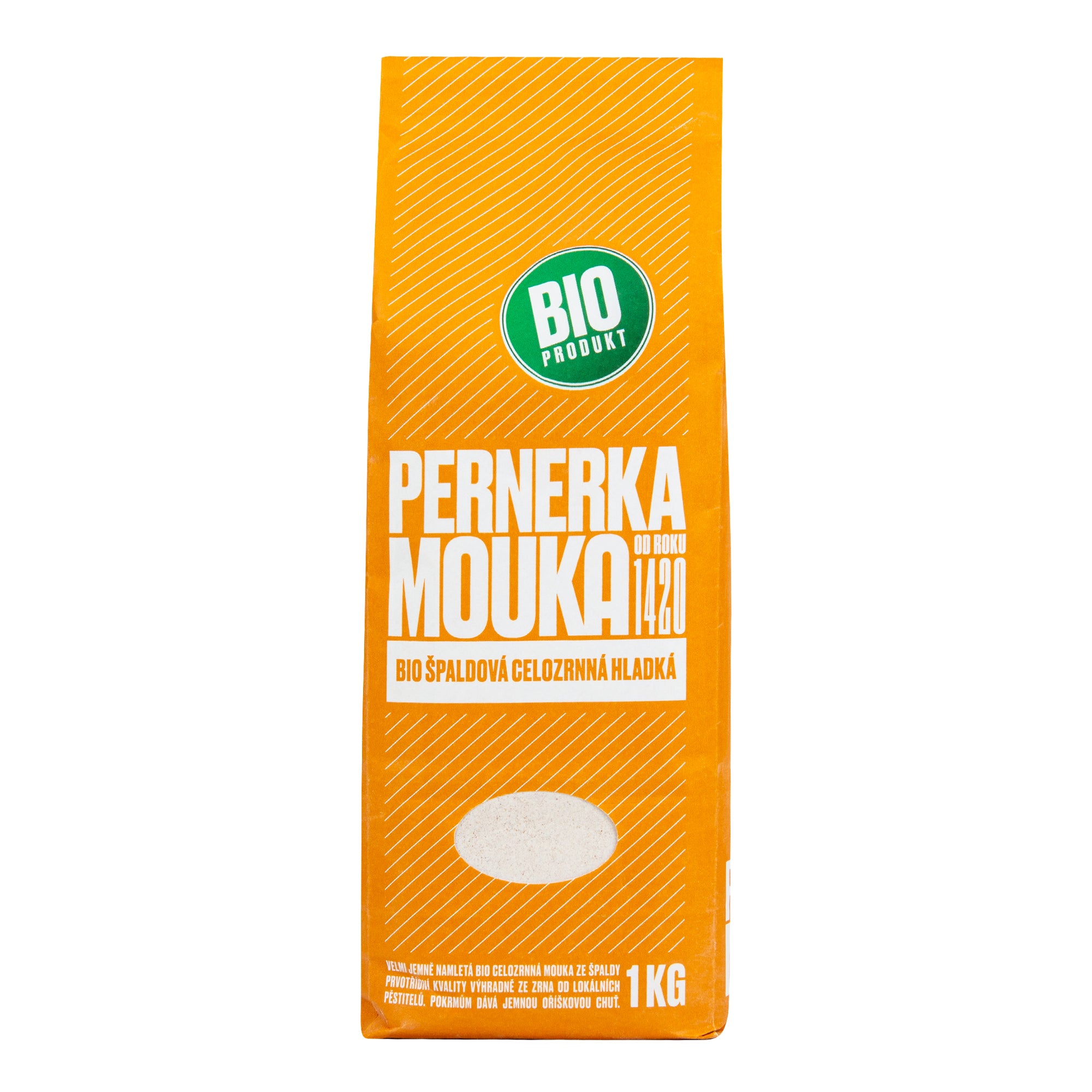 Mouka špaldová celozrnná hladká 1 kg BIO PERNERKA Mouka špaldová celozrnná hladká 1 kg BIO PERNERKA