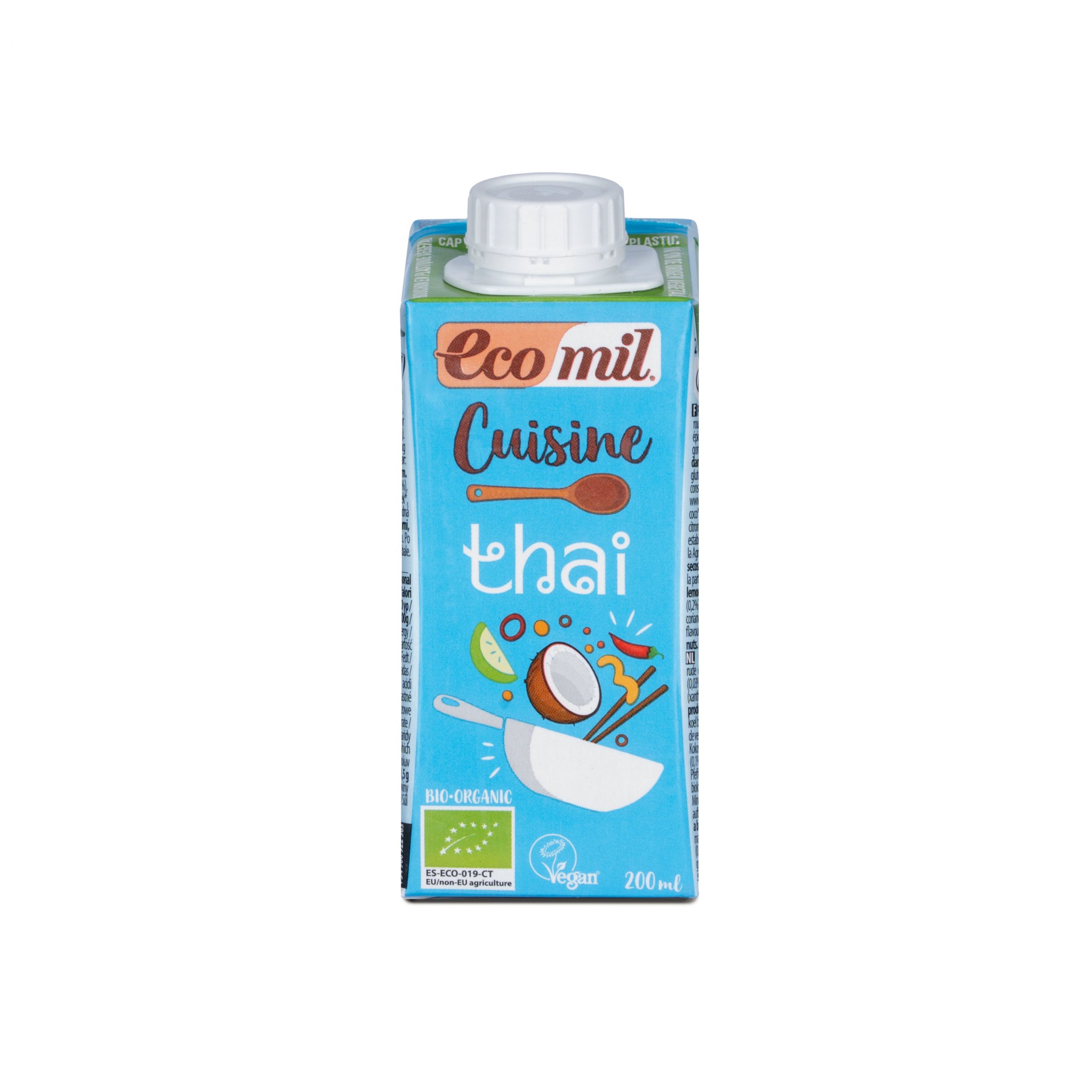 Krém kokosový na vaření Thai 14 % tuku 200 ml BIO ECOMIL Krém kokosový na vaření Thai 14 % tuku 200 ml BIO ECOMIL