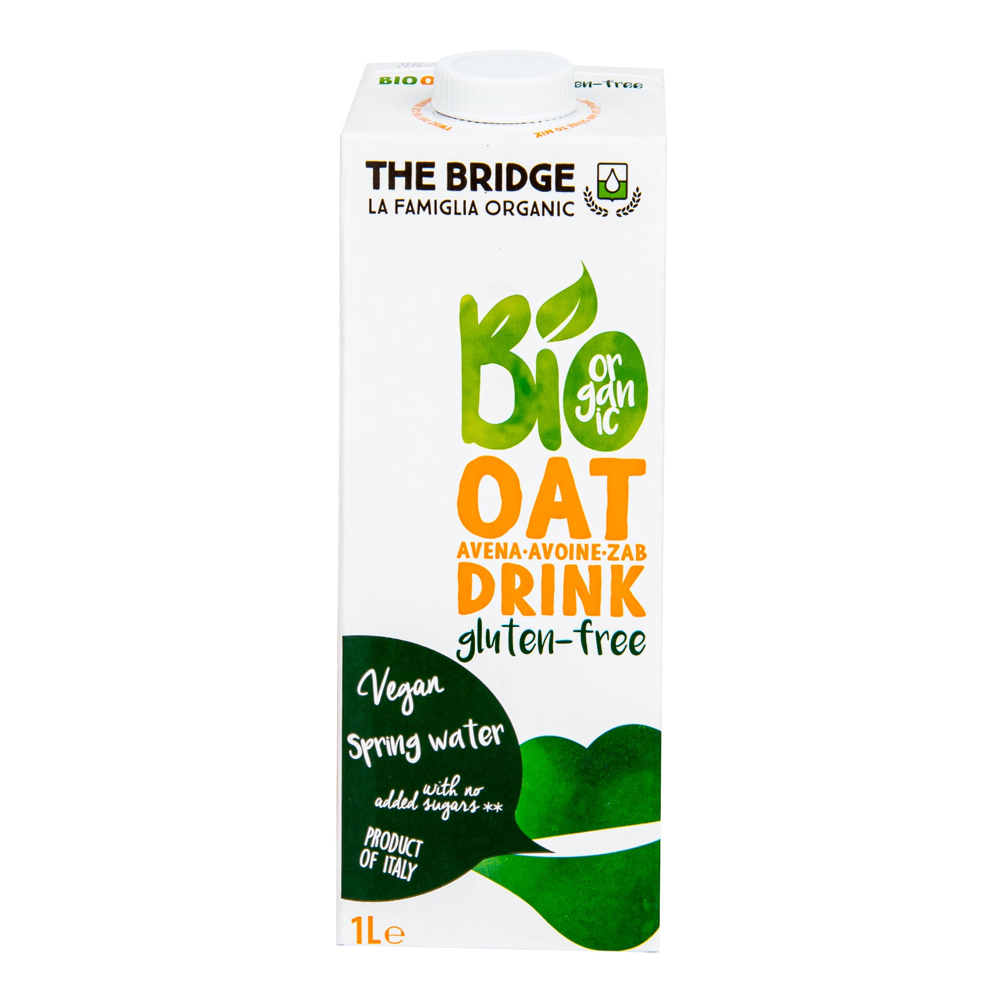 Nápoj ovesný bezlepkový 1 l BIO THE BRIDGE Nápoj ovesný bezlepkový 1 l BIO THE BRIDGE