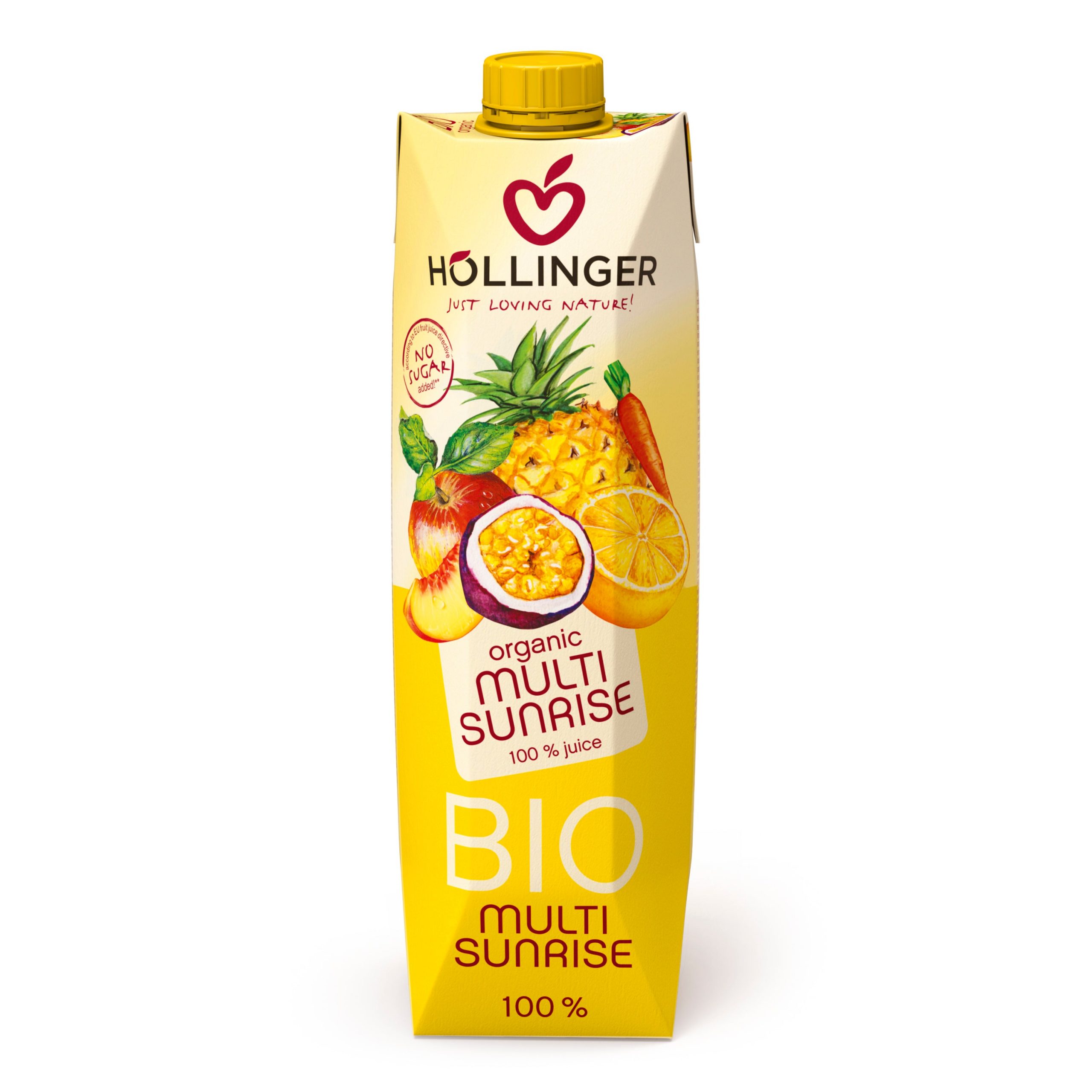 Džus ovocný s mrkví Sunrise 1 l BIO HOLLINGER Džus ovocný s mrkví Sunrise 1 l BIO HOLLINGER