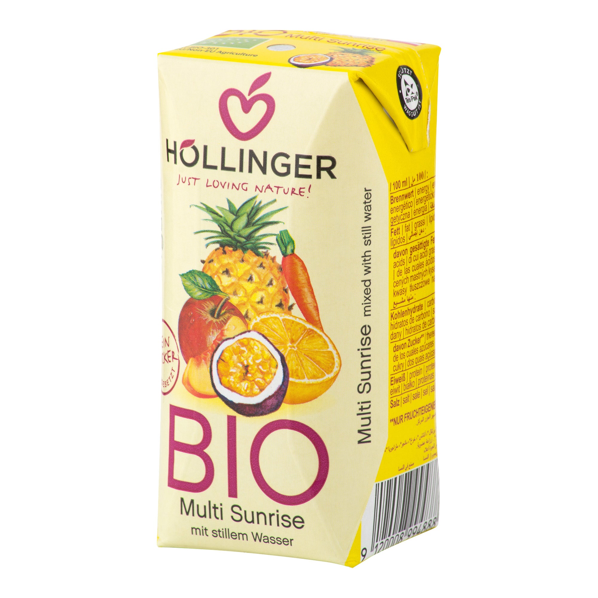 Nektar multi ovocný s mrkví 200 ml BIO HOLLINGER Nektar multi ovocný s mrkví 200 ml BIO HOLLINGER
