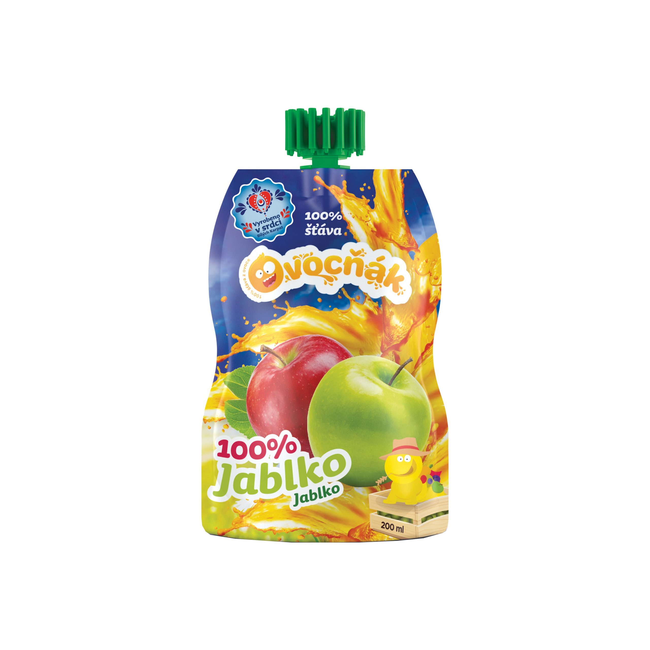 Mošt ovocný jablko 100 % 200 ml OVOCŇÁK Mošt ovocný jablko 100 % 200 ml OVOCŇÁK