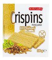 Chlebíček dýňový s koriandrem Crispins bezlepkový 100 g BIO   EXTRUDO