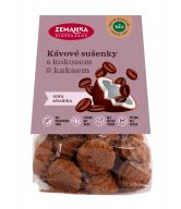 Zemanka Kávové sušenky s kokosem a kakaem BIO (100 g) - mlsání s kokosem a 100% arabikou