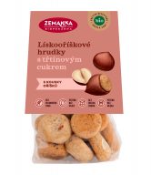 Zemanka Lískooříškové hrudky s třtinovým cukrem BIO (100 g) - veganské mlsání s 11 % lískáčů