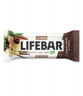 Tyčinka Lifebar kakaové boby s vanilkou RAW 40 g BIO   LIFEFOOD