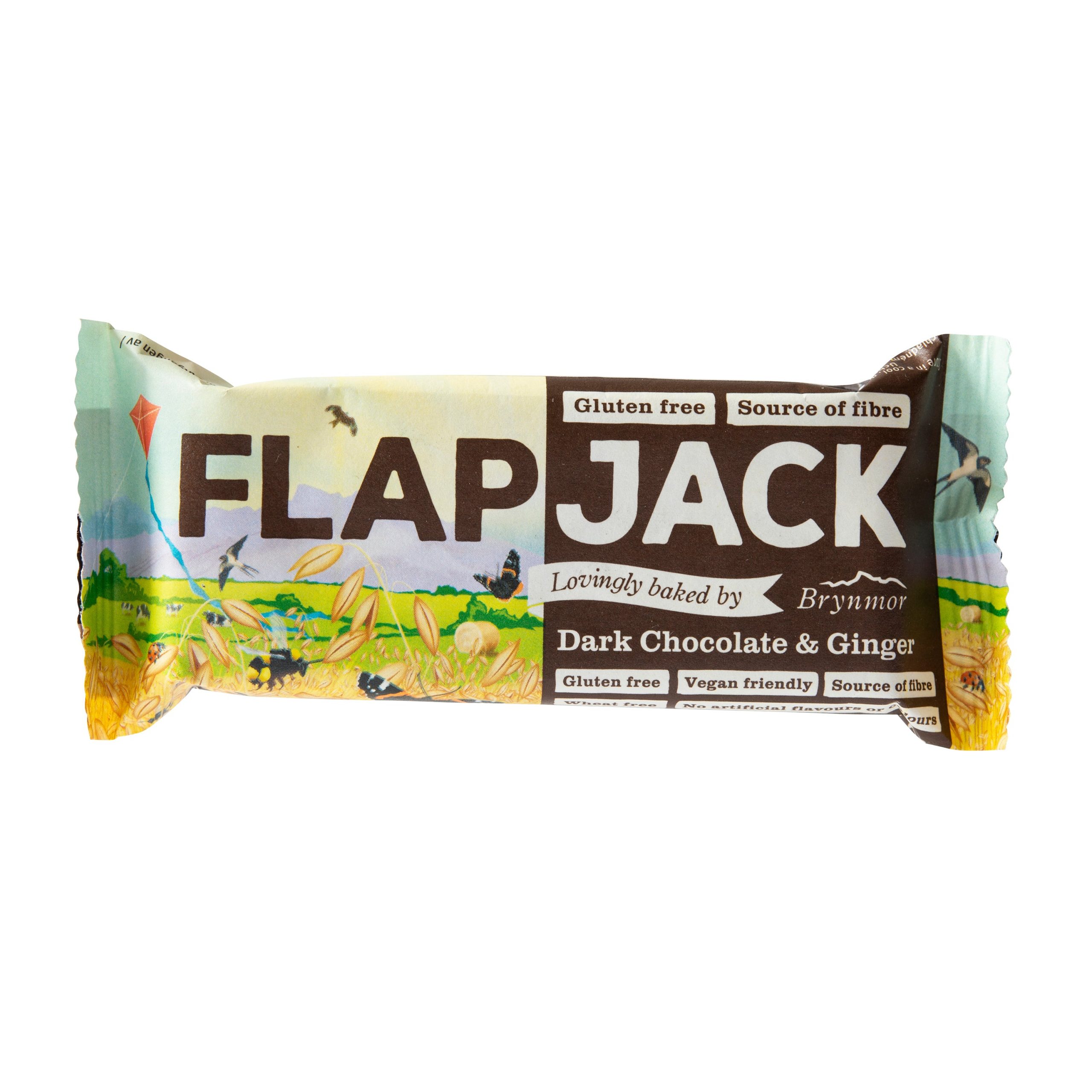 Flapjack ovesný čokoláda se zázvorem bezlepkový 80 g BRYNMOR Flapjack ovesný čokoláda se zázvorem bezlepkový 80 g BRYNMOR