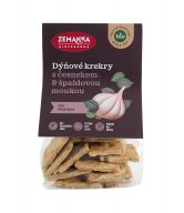 Zemanka Špaldové krekry s dýňovým semínkem a česnekem BIO (100 g) - slané veganské mlsání s 11 % bílkovin