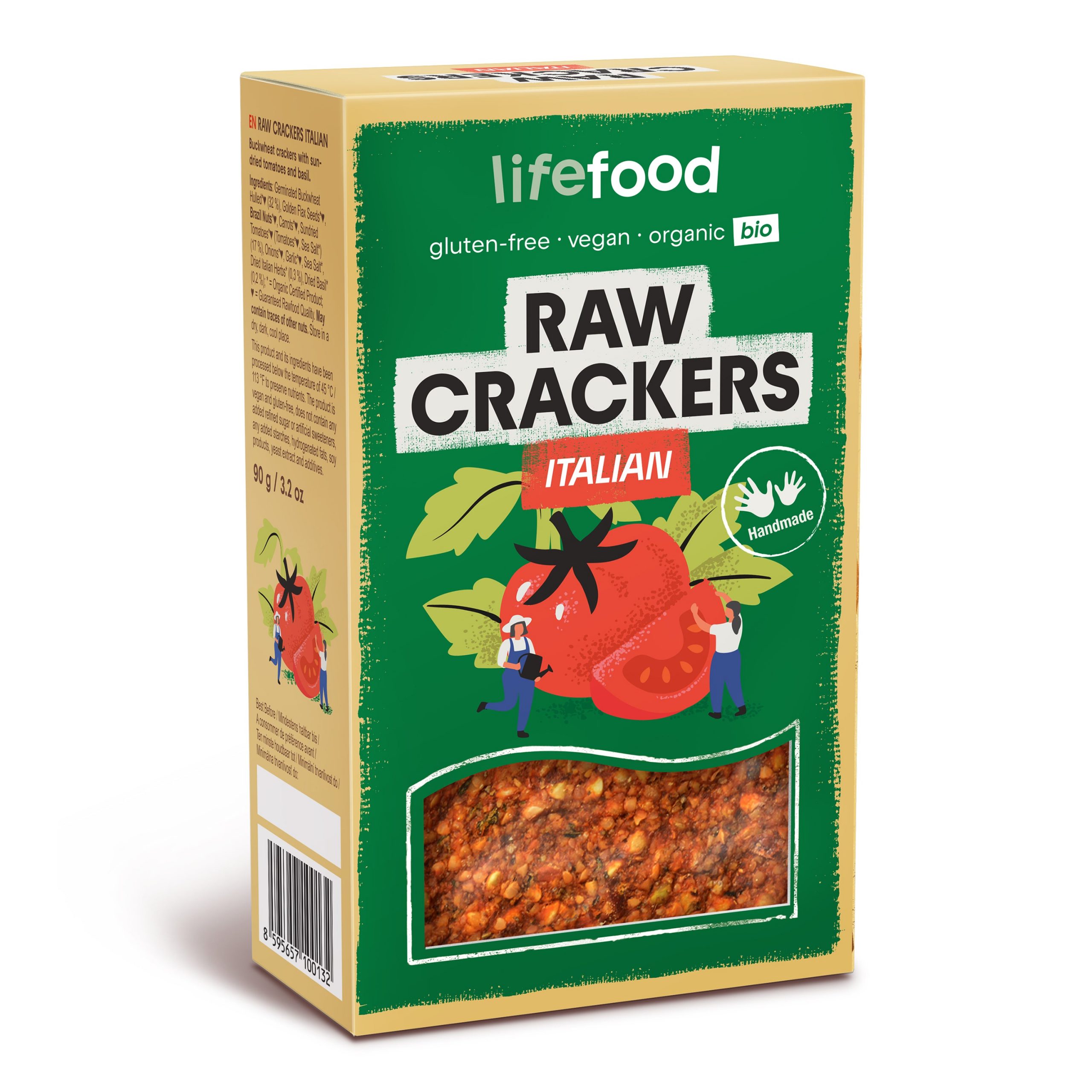 Life Crackers italské RAW 90 g BIO LIFEFOOD Life Crackers italské RAW 90 g BIO LIFEFOOD