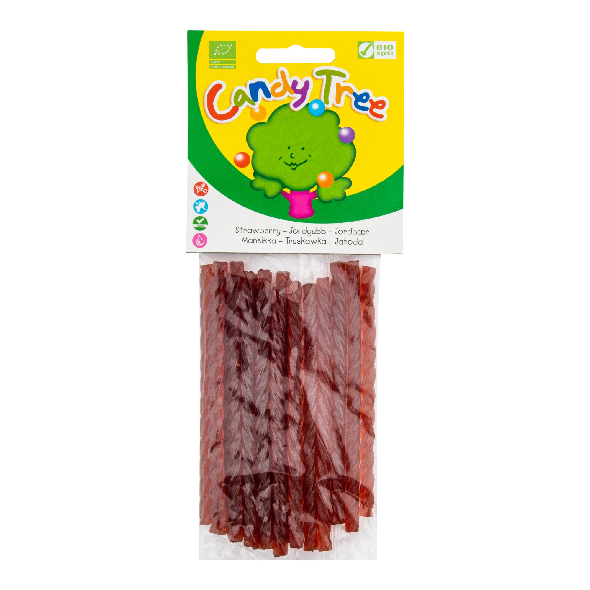 Tyčinky s příchutí jahod 75 g BIO CANDY TREE Tyčinky s příchutí jahod 75 g BIO CANDY TREE