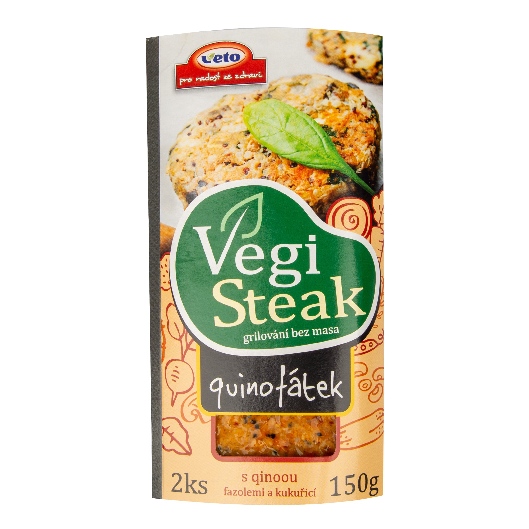Vegi steak quinofátek 150 g VETO ECO Vegi steak quinofátek 150 g VETO ECO