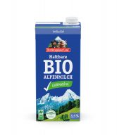 Mléko trvanlivé alpské plnotučné bez laktózy 1 l BIO   BGL