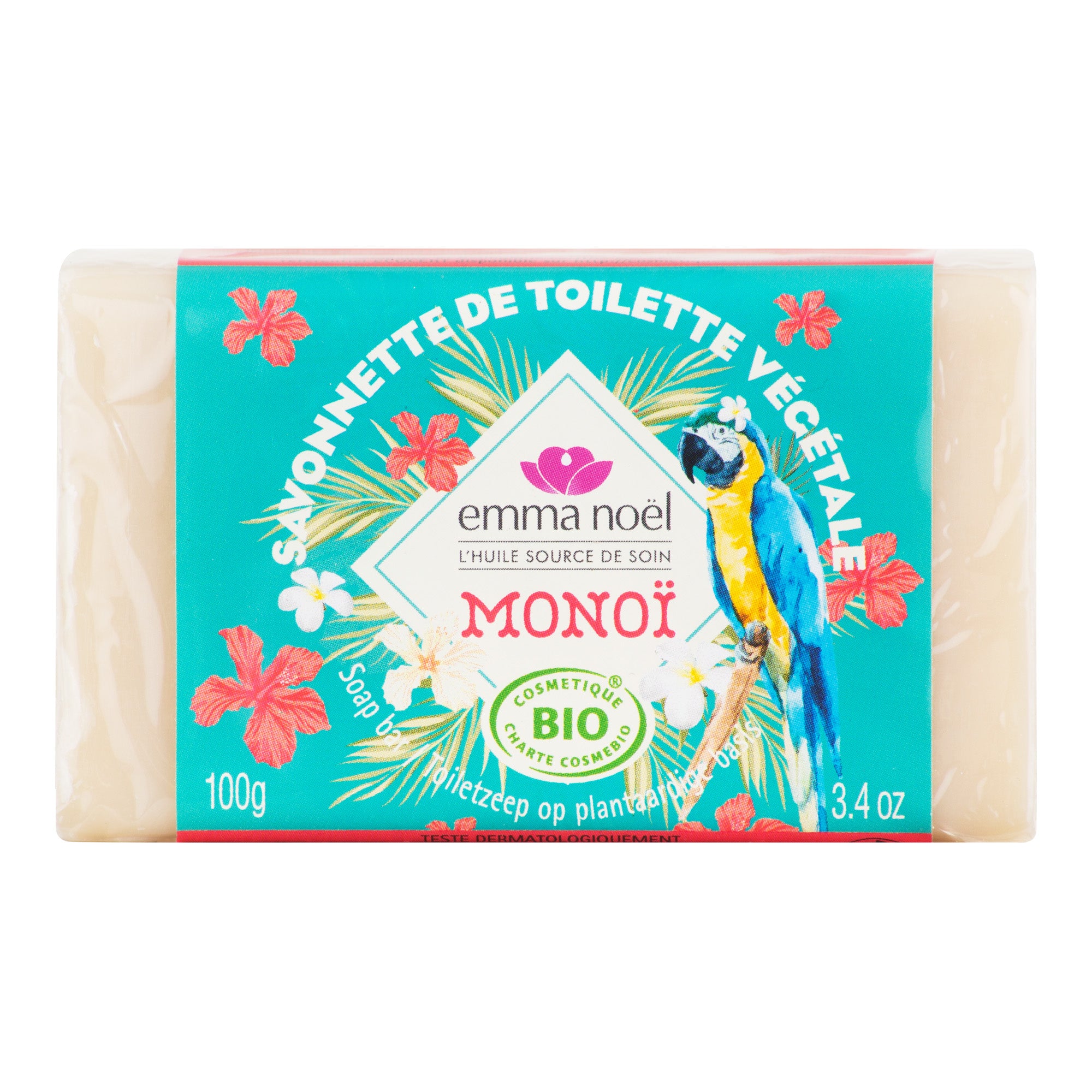 Mýdlo rostlinné monoi 100 g BIO EMMA NOËL Mýdlo rostlinné monoi 100 g BIO EMMA NOËL