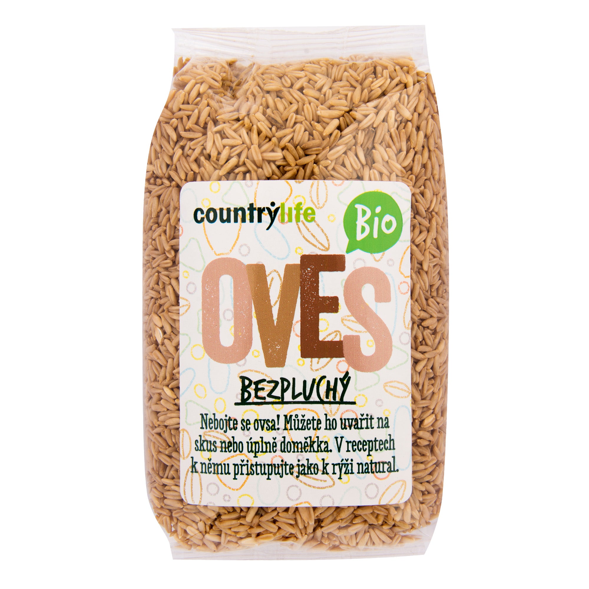 Oves bezpluchý 500 g BIO COUNTRY LIFE Oves bezpluchý 500 g BIO COUNTRY LIFE