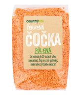 Čočka červená půlená loupaná 500 g COUNTRY LIFE