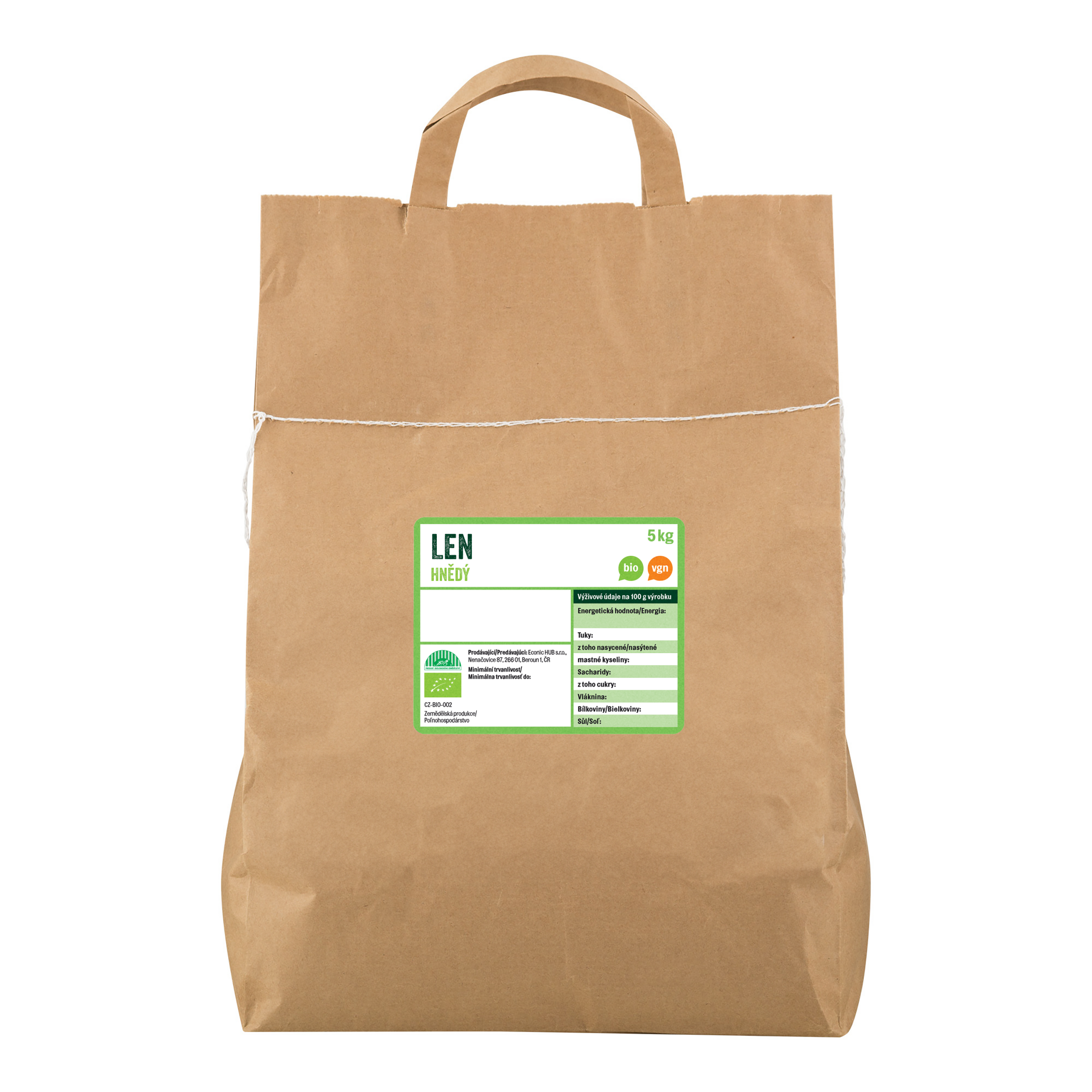 Len hnědý 5 kg BIO COUNTRY LIFE Len hnědý 5 kg BIO COUNTRY LIFE