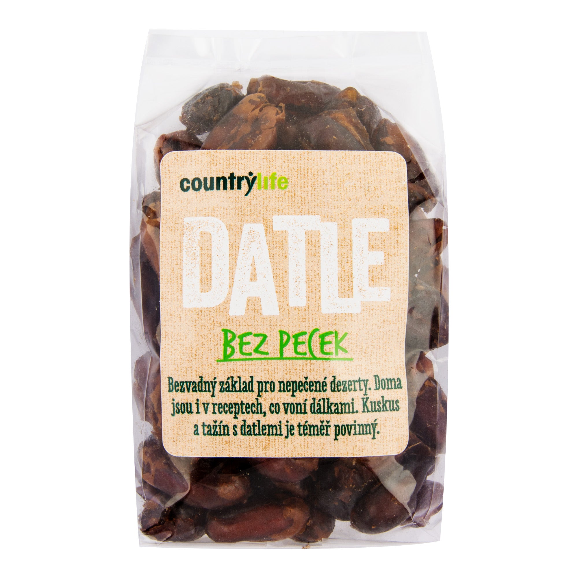 Datle sušené bez pecek 250 g COUNTRY LIFE Datle sušené bez pecek 250 g COUNTRY LIFE