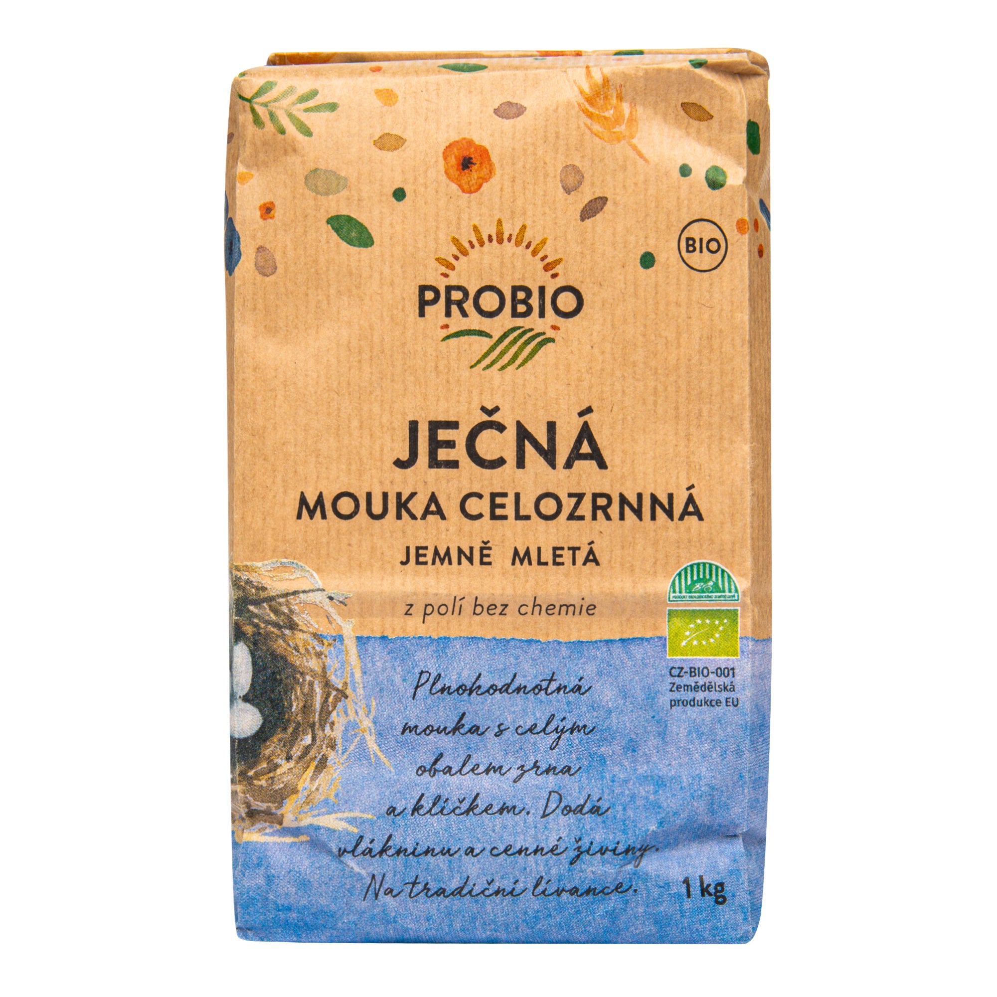 PROBIO Mouka ječná celozrnná jemně mletá BIO (1 kg) PROBIO Mouka ječná celozrnná jemně mletá BIO (1 kg)