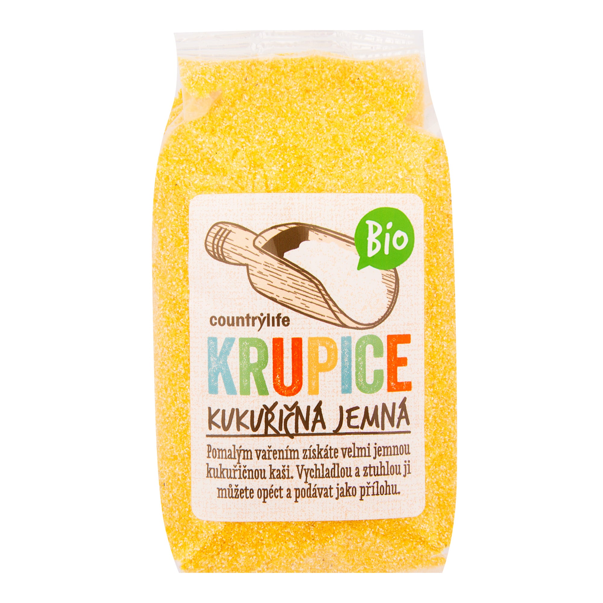 Krupice kukuřičná jemná 400 g BIO COUNTRY LIFE Krupice kukuřičná jemná 400 g BIO COUNTRY LIFE