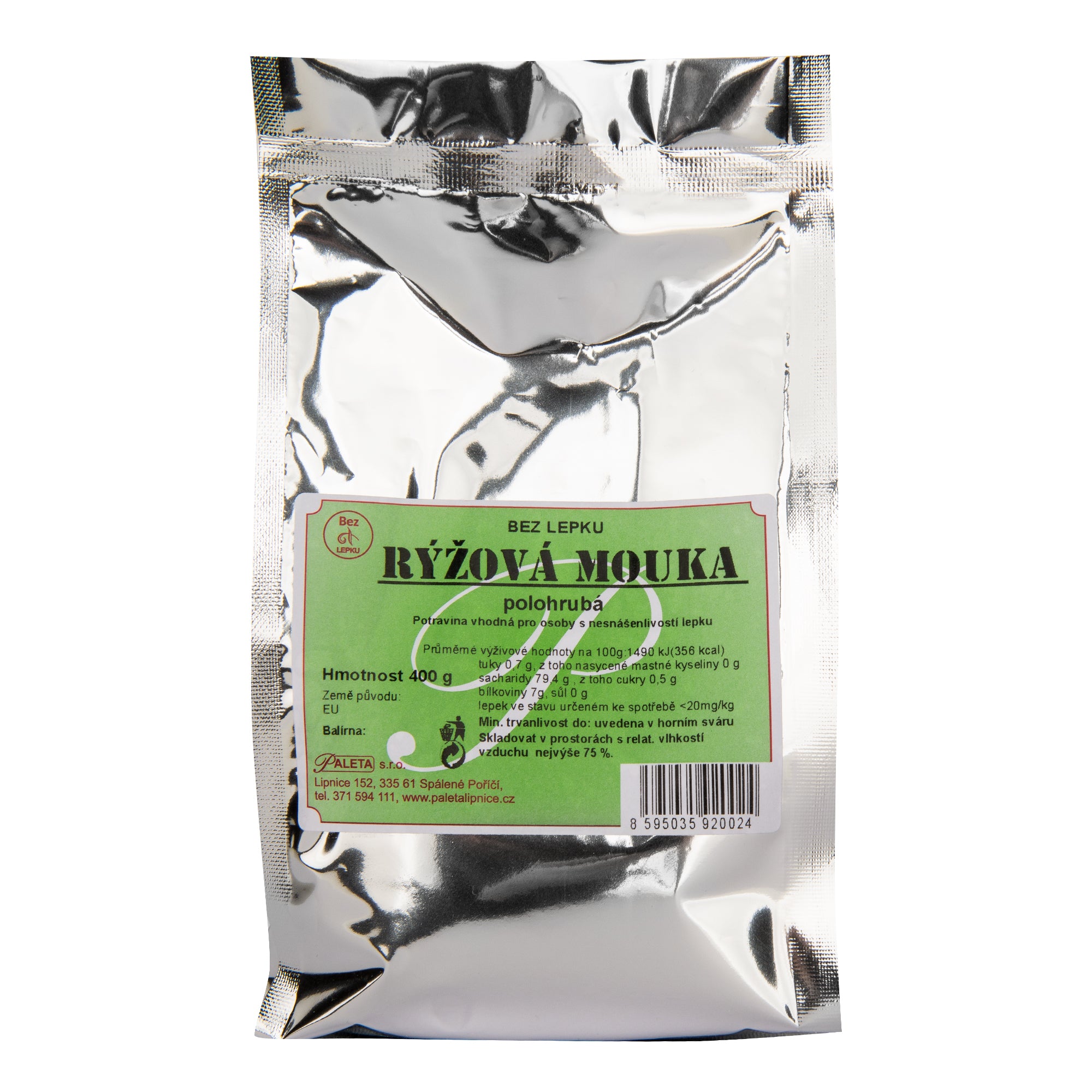 Mouka rýžová bezlepková 400 g PALETA Mouka rýžová bezlepková 400 g PALETA