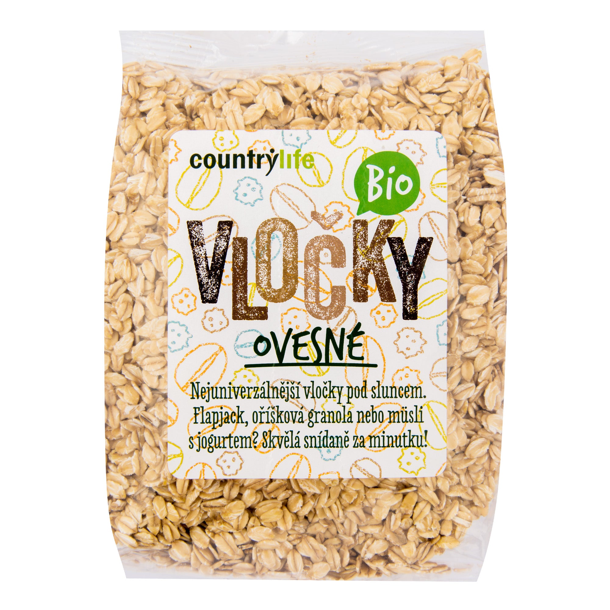 Vločky ovesné 500 g BIO COUNTRY LIFE Vločky ovesné 500 g BIO COUNTRY LIFE