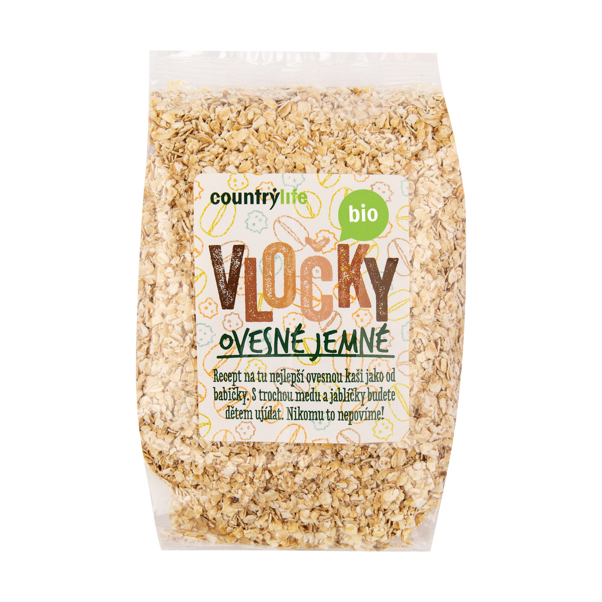 Vločky ovesné jemné 500 g BIO COUNTRY LIFE Vločky ovesné jemné 500 g BIO COUNTRY LIFE