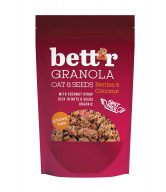 Bett´r Granola s ovocem a kokosem bezlepková BIO (300 g) - slazeno pouze sirupy
