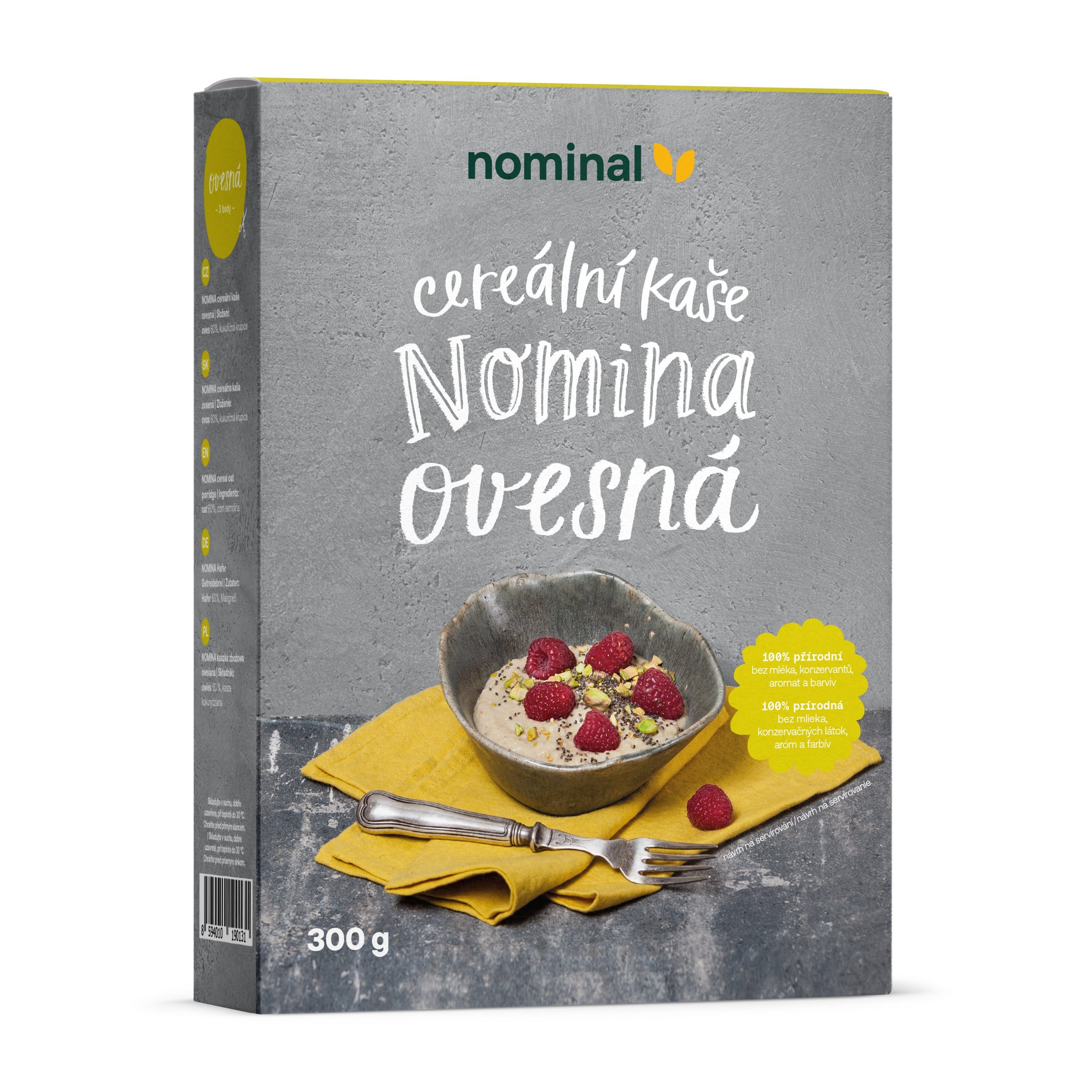 Kaše ovesná Nomina 300 g NOMINAL Kaše ovesná Nomina 300 g NOMINAL