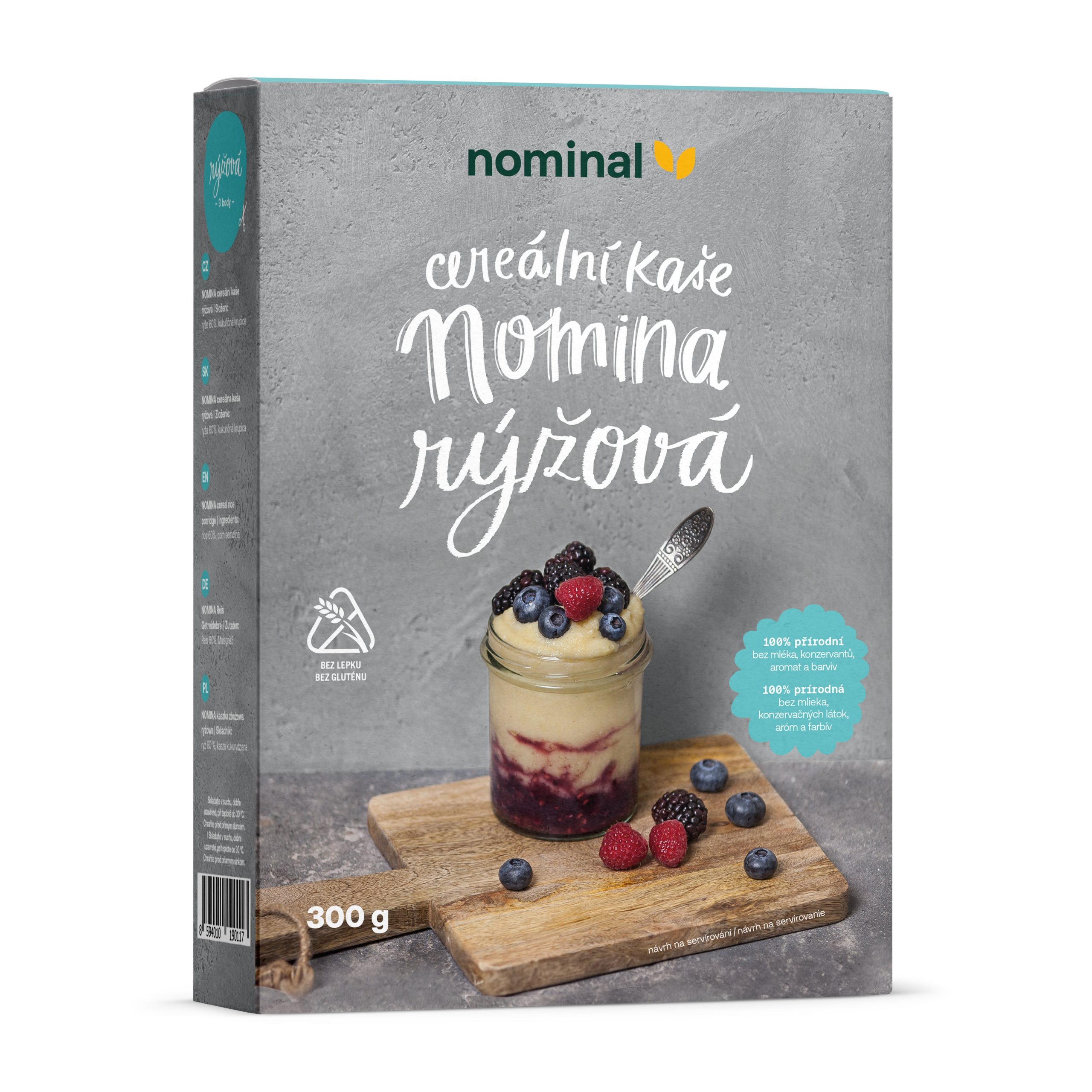Kaše rýžová bezlepková Nomina 300 g NOMINAL Kaše rýžová bezlepková Nomina 300 g NOMINAL