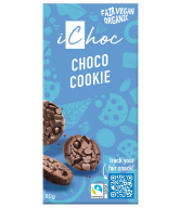 iChoc Tabulka kakaová vegan cookie BIO (80 g) - fair trade kvalita