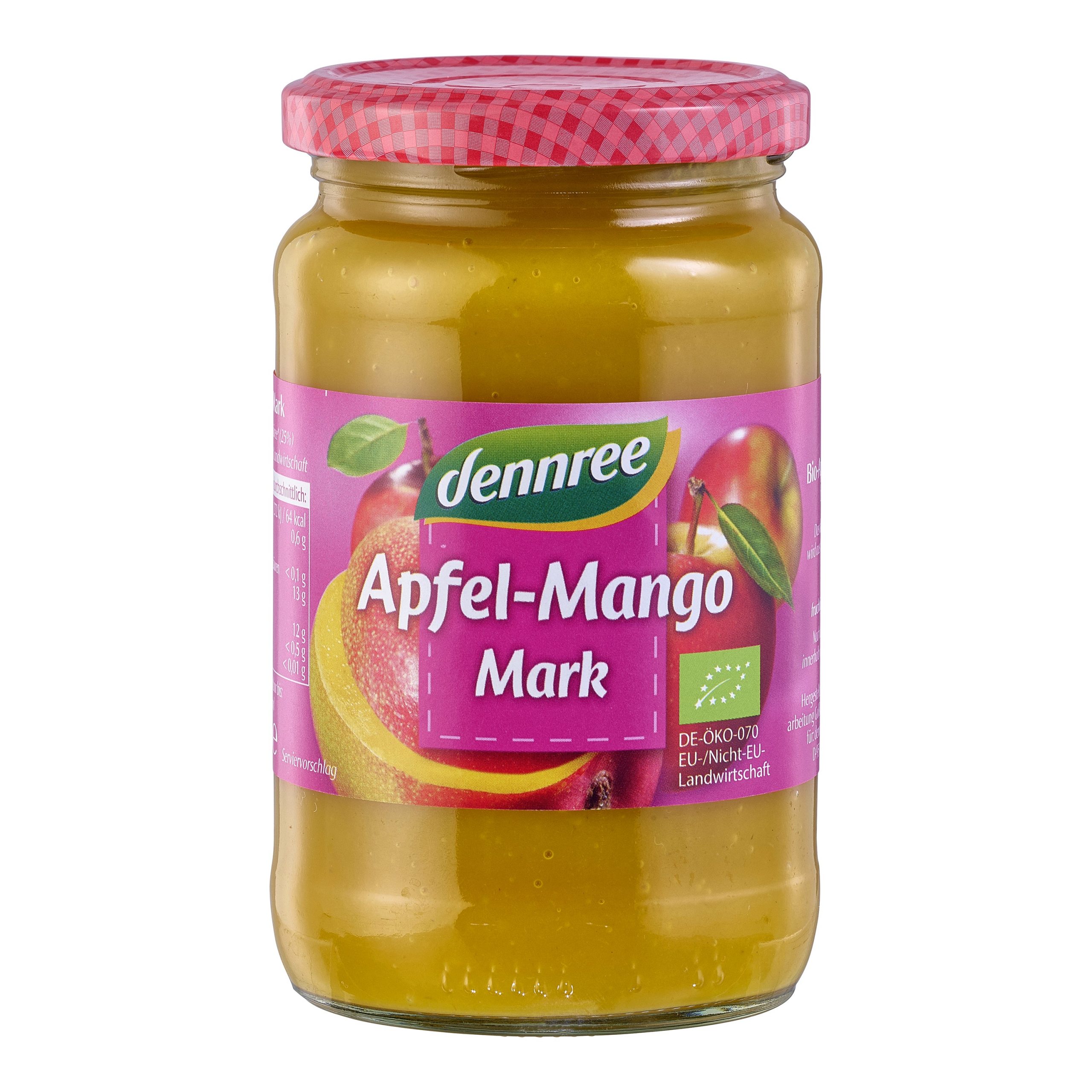 Dennree Pyré jablečno-mangové BIO (360 g) – bez přidaného cukru Dennree Pyré jablečno-mangové BIO (360 g) - bez přidaného cukru
