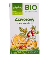 Apotheke Bylinný čaj Zázvorový s pomerančem BIO - nálev. sáčky (20 x 1